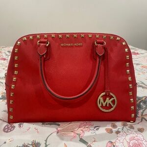 Michael Kora Sandrine Studded Satchel